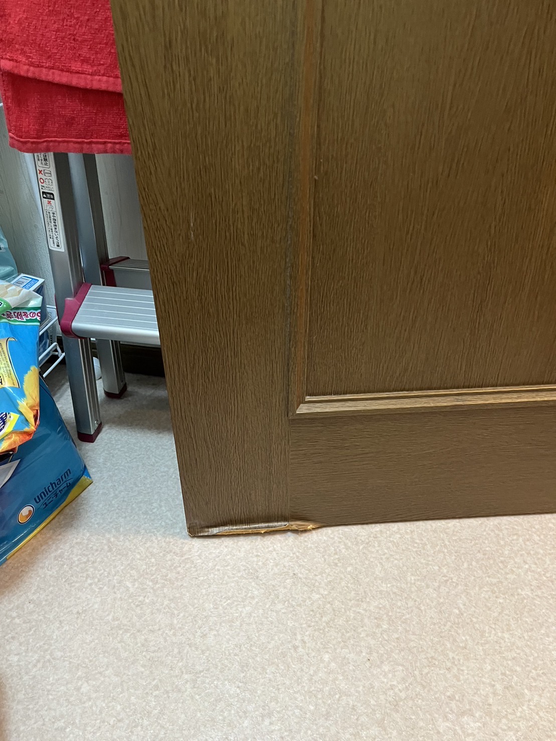 水分による扉の膨らみ補修/山梨県上野原市/リペア | 東京/埼玉/神奈川