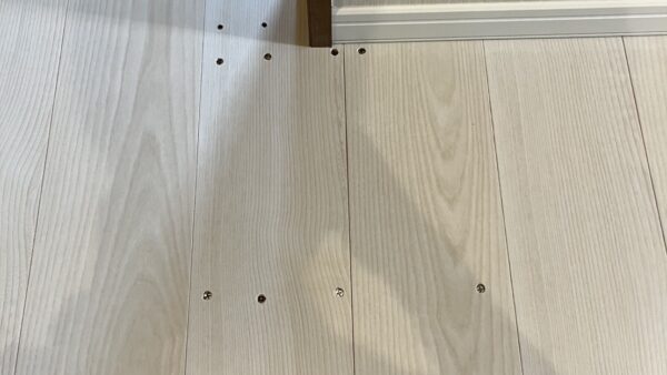 フローリングのビス穴補修/東京都小平市/リペア